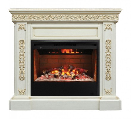 Камин Real Flame Ekaterina AO с Helios 26 3D
