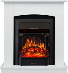 Каминокомплект Royal Flame Barcelona (разборный) - Белый с очагом Majestic FX Black