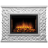 Портал Firelight Quadro 25 песчаник античный белый/белая эмаль