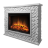 Портал Firelight Quadro 25 песчаник античный белый/белая эмаль
