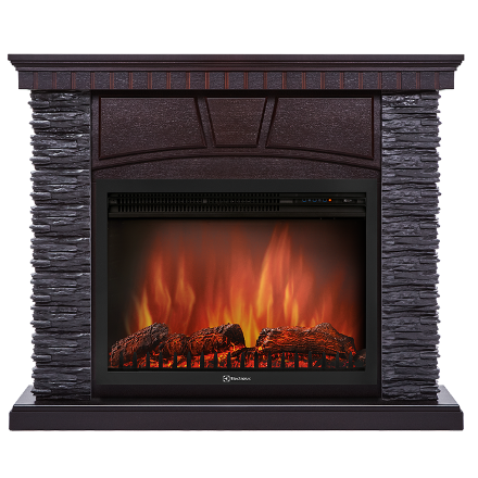 Портал Firelight Porto 25 сланец чёрный, венге