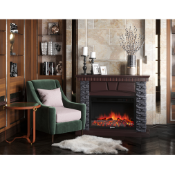 Портал Firelight Porto 25 сланец чёрный, венге