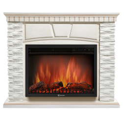 Портал Firelight Porto 25 сланец белый / белёный дуб