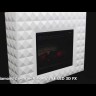 Diamond - Бьянко белый с очагом Vision 23 LED FX