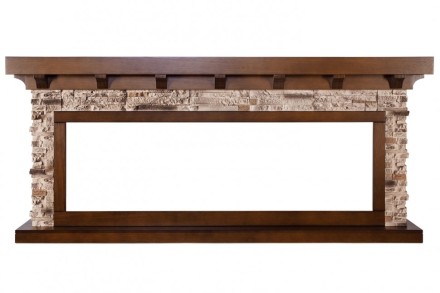 Chalet 60 - Темный дуб с очагом Vision 60 LOG LED
