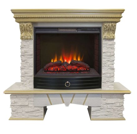 Камин Real Flame Rockland LUX 25 WT с Sparta 25,5