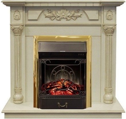 Камин Real Flame Dacota WT с Majestic Lux BR S