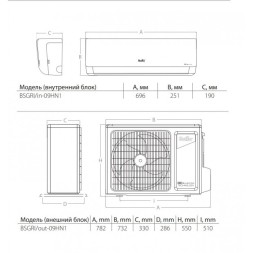 Ballu BSGRI-09HN8 Greenland кондиционер инверторный