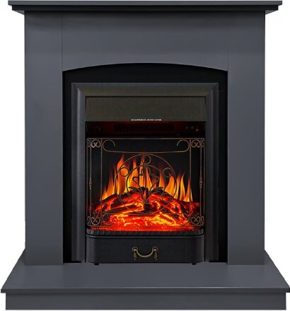 Barcelona (разборный) - Серый графит с очагом Majestic FX Black