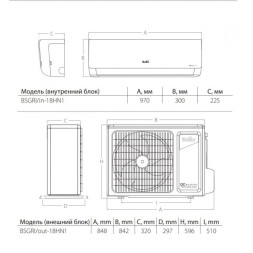 Ballu BSGRI-18HN8 Greenland кондиционер инверторный