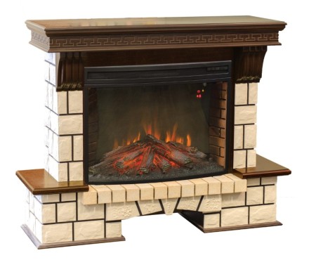 Камин Real Flame Stone New 33 AO с FireSpace 33 S IR