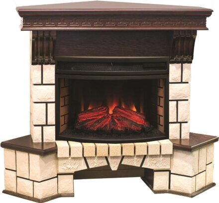 Камин Real Flame Stone New Corner 25 AO с FireField 25 SIR