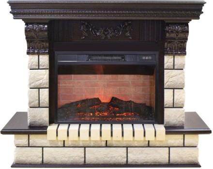 Камин Real Flame Gracia 25,5/24 WT c очагом Kendal 24