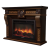 Портал Firelight Vittoriano 30 тёмный дуб с золотой патиной