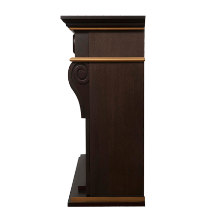 Портал Firelight Vittoriano 30 тёмный дуб с золотой патиной