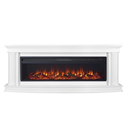 Roma 60 - Белый с очагом Vision 60 LOG LED