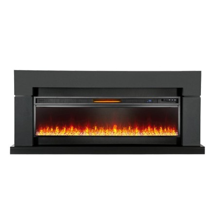 Lindos Graphite Grey (линейный) с очагом Vision 60 LED