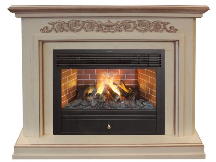 Камин Real Flame Leticia 26 WT (b) с Novara 26 3D