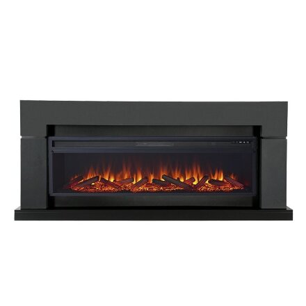 Lindos Graphite Grey (линейный) с очагом Vision 60 LOG LED