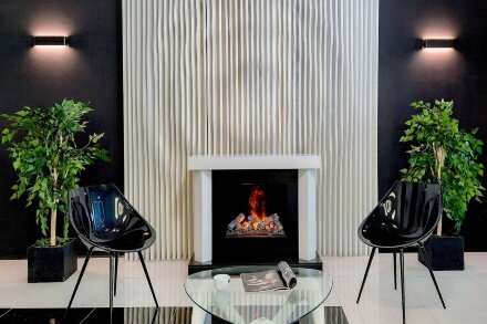 Vancouver - Фактурный белый с очагом Symphony 26&#039;&#039; DF2608-INT
