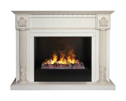 Камин электрический RealFlame Imperia  26 WT 3D Cassette 630 + Black вставка