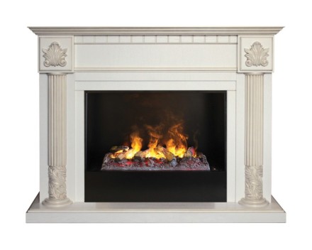 Камин Real Flame Imperia  26 WT 3D Cassette 630 + Black вставка
