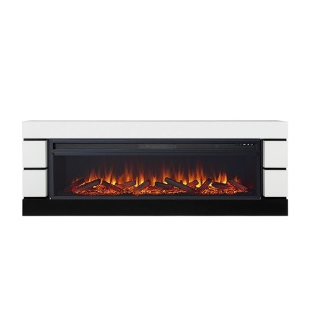 Modern - Белый с черным с очагом Vision 60 LOG LED
