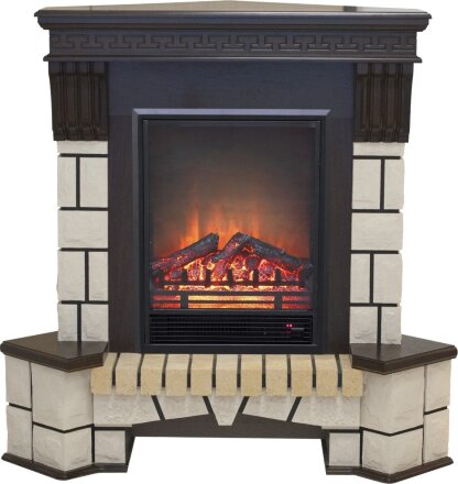 Камин Real Flame Stone New Corner (угловой) AO с Eugene