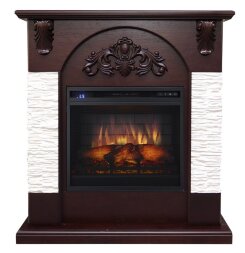 Портал Royal Flame Chester Vision 18 LED FX сланец мелкий белый/темный дуб