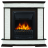 Портал Firelight Scala Classic сланец скалистый белый, темный дуб