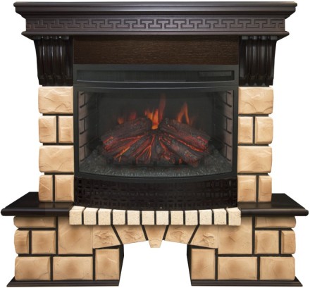 Камин Real Flame Stone Brick 25 AO с FireField 25 SIR