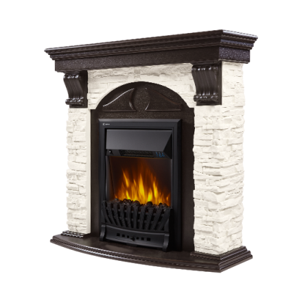 Портал Firelight Torre Classic камень белый, венге