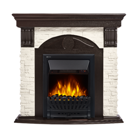 Портал Firelight Torre Classic камень белый, венге