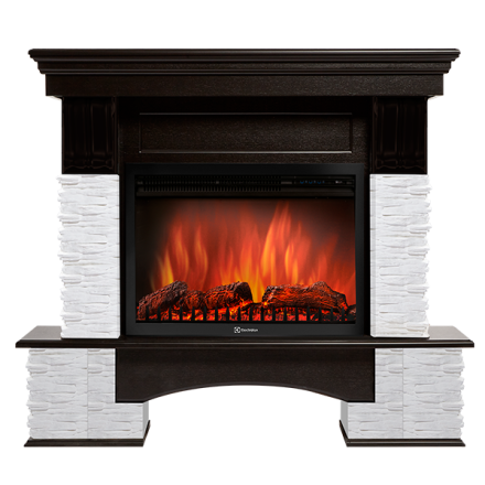 Портал Firelight Pietra Nuovo 30 сланец белый, шпон темный дуб