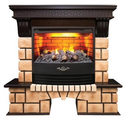Камин Real Flame Stone Brick с Firestar 25,5 3D