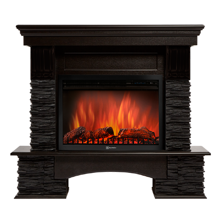 Портал Firelight Pietra Nuovo 30 сланец чёрный, шпон венге
