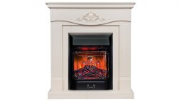 Камин электрический RealFlame JUNONA WT с очагом Majestic Lux Black