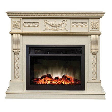 Камин Real Flame Corsica Lux WT с Moonblaze LUX BL 1