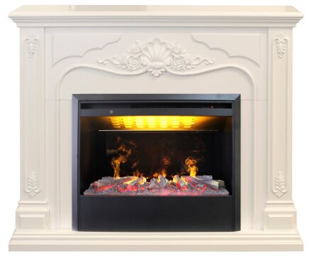 Камин Real Flame Victoria 26 WT с 3D Helios 26 SBG