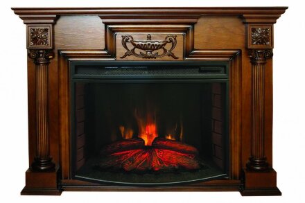 Камин Real Flame Malta 26 WT 3D Cassette 630 + Black вставка