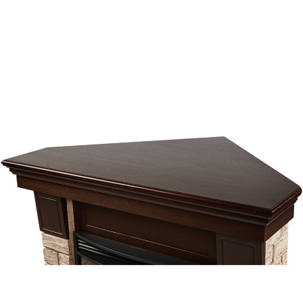 Портал Firelight Forte Wood 30 U камень коричневый, шпон темный дуб