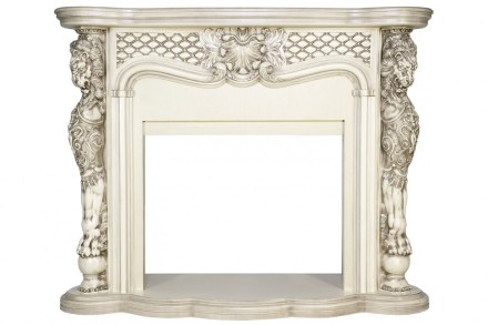 Castle - Слоновая кость с патиной с очагом Vision 30 EF LED FX