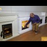 Preston Cassete 400/600 слоновая кость с патиной/белый портал для электрокамина