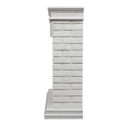 Портал Firelight Bricks 30 кирпич белый / белая эмаль