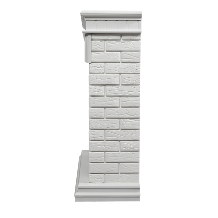 Портал Firelight Bricks 30 кирпич белый / белая эмаль