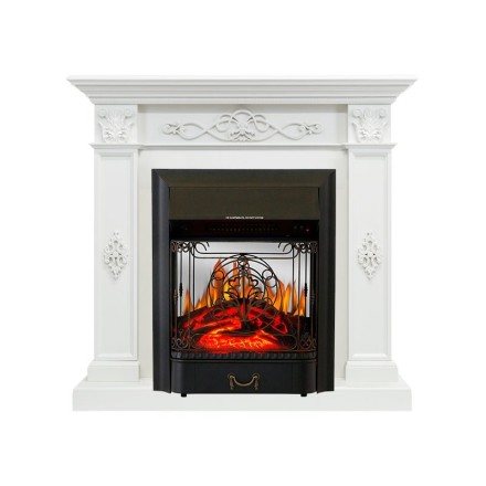Derby - Белый дуб с очагом Majestic FX M Black