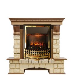 Каминокомплект Dimplex Pierre Luxe - Дуб / Шампань с очагом Atherton