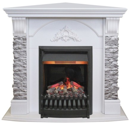 Камин Real Flame Athena Corner GR с Oregan 3D